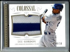 Dee Gordon 2014 National Treasures Game Used Jersey Patch #6/10