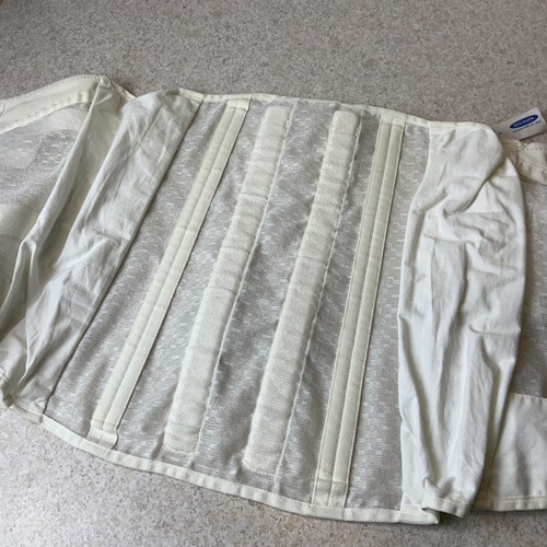 VTG Bell Horn Anatomical Support Fan Lacing Corset Girdle White Unisex Size 38 - Picture 6 of 12