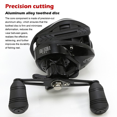 7.2:1 Ratio Ultralight Baitcasting Fishing Reels 10KG Drag Metal Spool US Stock - Picture 13 of 18