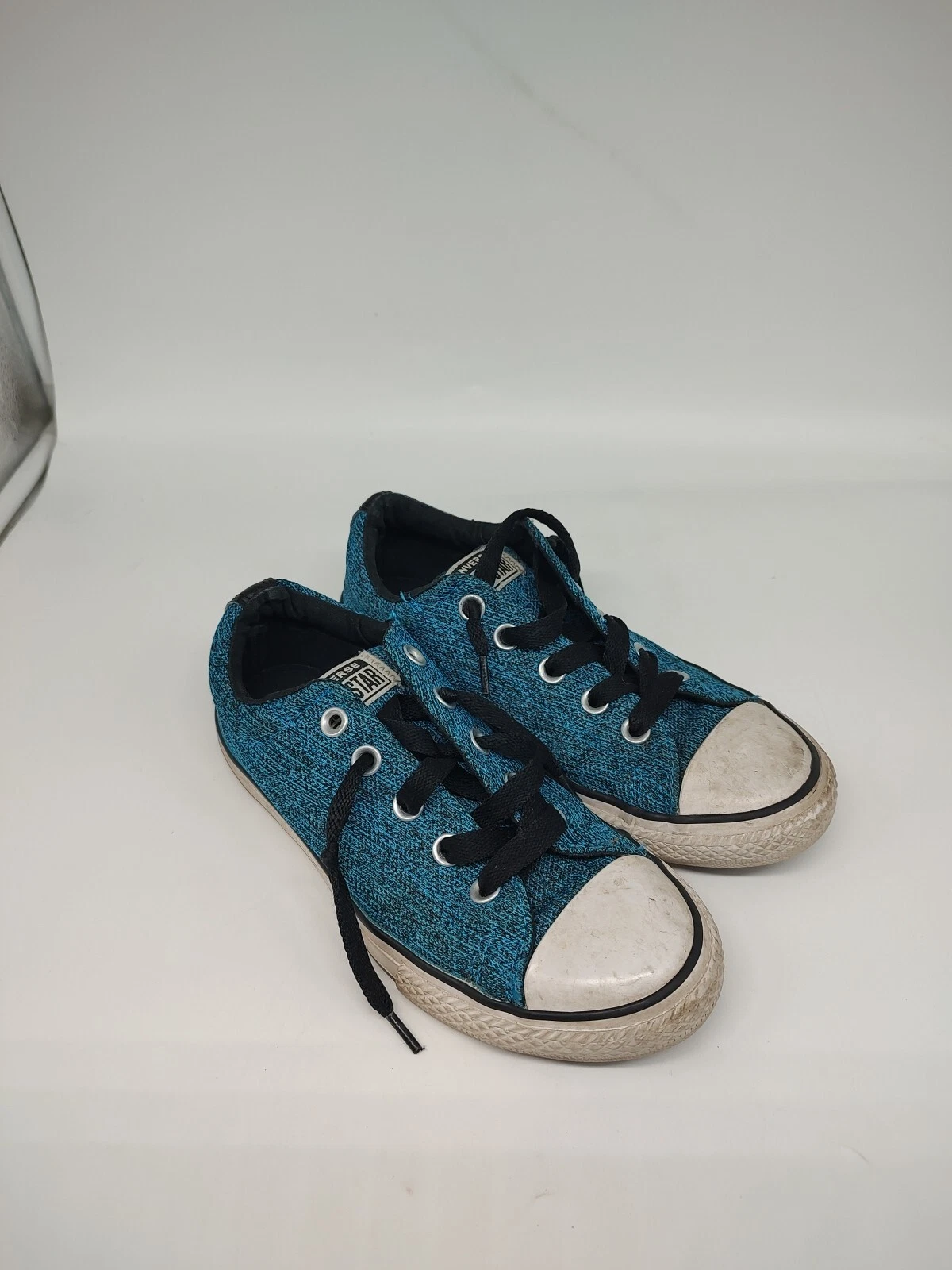 Sneakers basse Converse Chuck Taylors All Star blu a maglia 662338F Juniors 3
