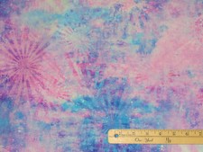 Bloom w/ Grace Purple Rays 3 Wishes Digital Print Fabric by the 1/2 Yard 16042