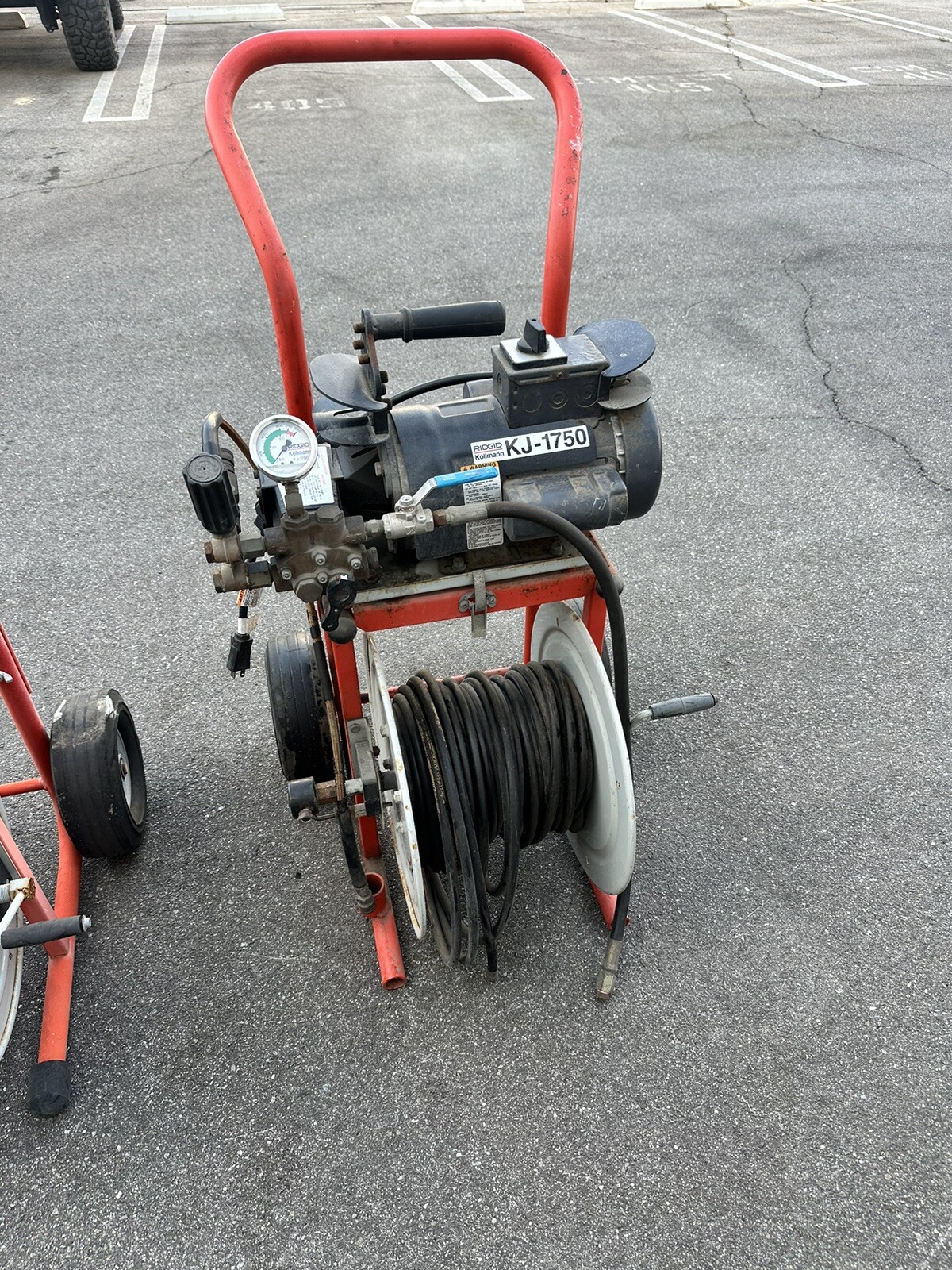 Lot of 2 Ridgid KJ1750 Electric Water Jetter Cleaner with Cart 115V