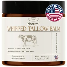 Beef Tallow for Skin, 100% Grass Fed Whipped Tallow with Jojoba Oil USA Made New