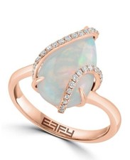 NEW! Effy  14K Rose Gold Opal & Diamond Ring/ 7 / $4,200