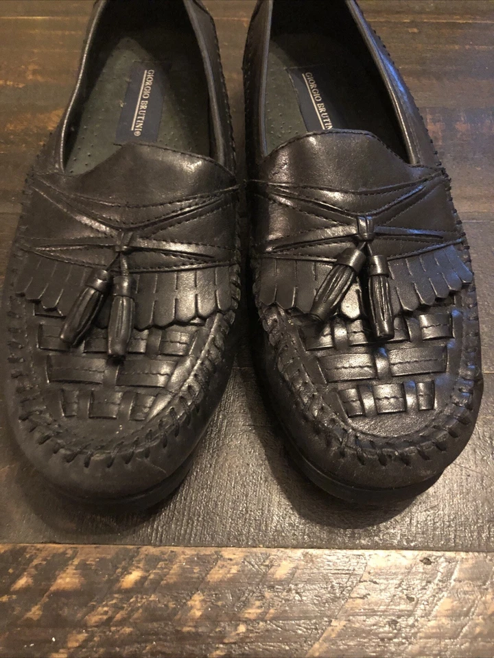 Giorgio Brutini Roadster 8 M Men’s Black Leather Upper Balance Tassel Shoes - Image 3 of 4