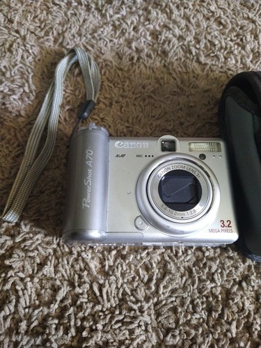 Canon PowerShot A70 3.2MP Digital Camera 3X Optical Zoom For Parts Read Desc - Picture 3 of 7