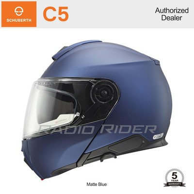 NEW Schuberth C5 Motorcycle Flip-Up Helmet | Matte Blue | XL | Free Shipping