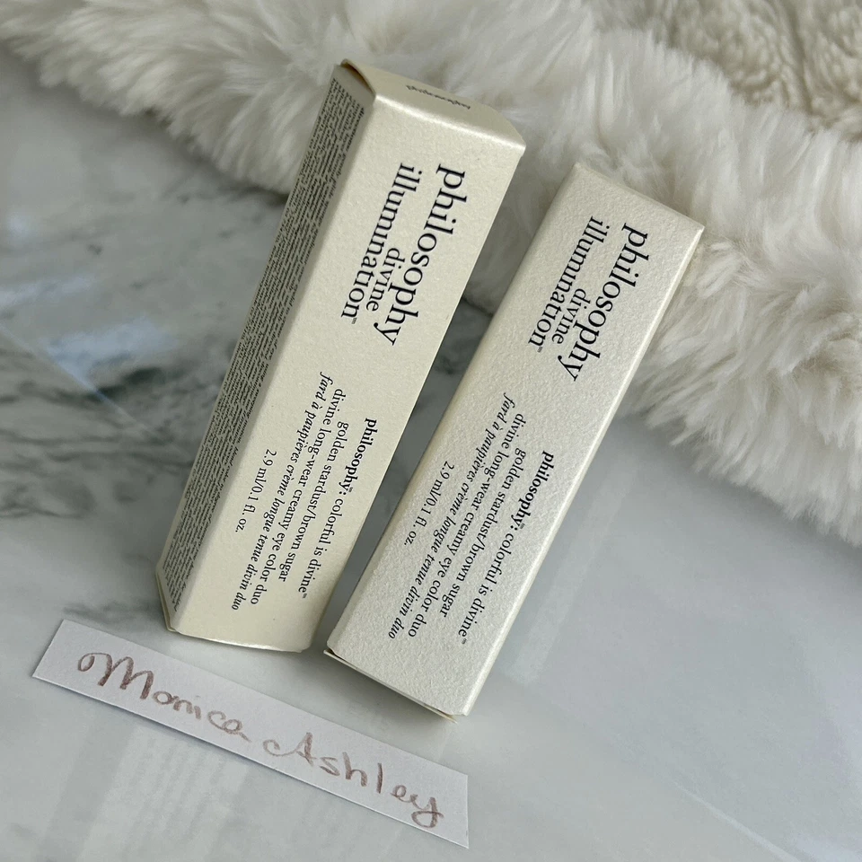 2X Filosofía Iluminación Divina, Largo Uso Cremoso Color de Ojos Dúo Stick en Caja Foto 2 de 4