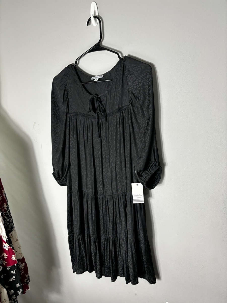 Ophelia Roe Dresses | Ophelia Roe Women's Medium Flowy Tiered Dress Nwt New Cheetah Print Size M | Color: Black | Size: M | Moranica's Closet Ophelia Roe Dresses | Ophelia Roe Women's Medium Flowy Tiered Dress Nwt New Cheetah Print Size M | Color: Black | Size: M | Moranica's Closet