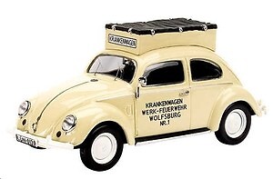 Miniature Volkswagen Coccinelle Ambulance Schuco 02698 au 1/43