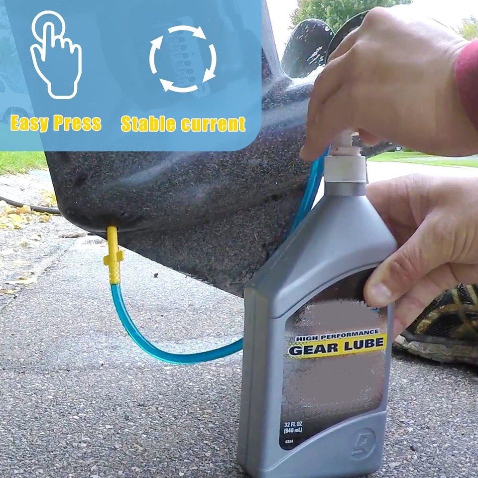 Marine Lower Unit Gear Oil Pump Manual Lube Change Boat Kit For Mercury