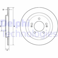 2X Delphi BG4749C Bremsscheibe FüR Hyundai KIA