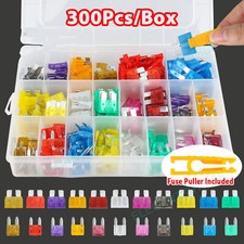 300Pcs Car Blade Fuse Assortment Assorted Kit Blade Set Auto Truck Automotive