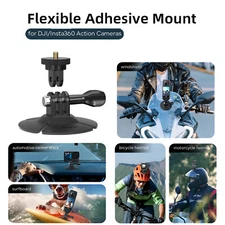 Flexible Adhesive Helmet Windshield Mount Base For Insta360 X2 /X3/X4 DJI Action