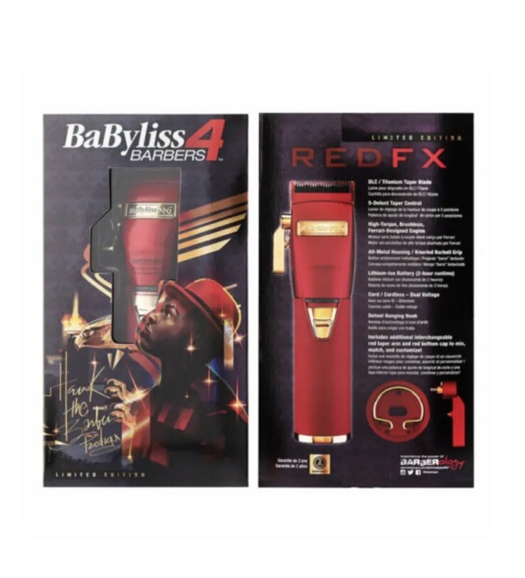 BaByliss PRO RedFX Boost+ バリカン　フェードカット BaBylissPRO LimitedFX Boost+ Lithium Cordless Clipper & Cordless