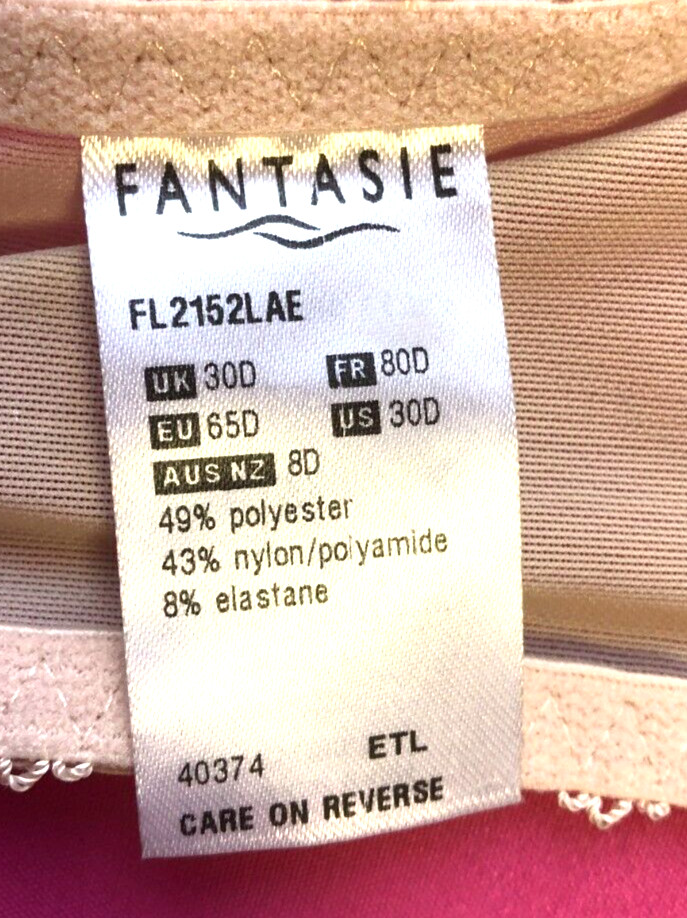 Fantasie Bra 30D Bronze Plunge Balcony Underwired Non Padded Savannah 2152  BNWT image 5