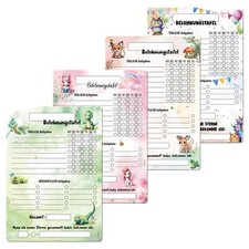 Belohnungstafel Kinder A4 magnetisch Belohnungssystem adhs Planer Tagesplan