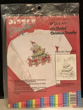 Dizzle ART Pre-Shaded Christmas Transfer CHRISTMAS TREE #50030 Iron On 14" x 17"