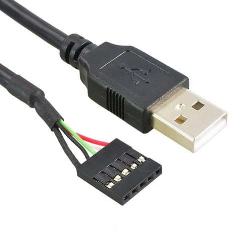 Computer Hauptplatine 2.54mm 5Pin / 9Pin auf USB Stecker / Buchse Adapterkabel - Picture 2 of 10