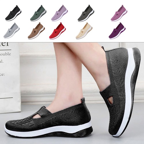 Womens Walking Shoes Breathable Slip Soft Sole Walking Sneakers Casual Shoes - Picture 3 of 60