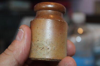 Antique, 2 1/4'', Stone Glazed, Ink Bottle, Item # A - 5106
