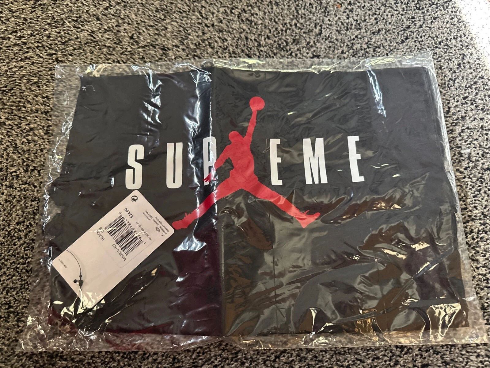 Sac à cordon Supreme x Jordan   FW24 OS noir
