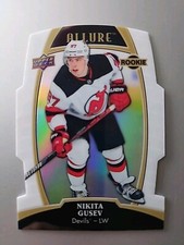 2019-20 Allure Hockey Rookie White Rainbow Nikita Gusev #90 New Jersey Devils...