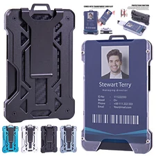 Men's Aluminum RFID Blocking Money Clip Slim Credit ID Card Holder Metal Wallet