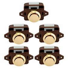 5 Pcs Push Button Latch Cabinet Door Catch Keyless Cupboard Locks for RV Camper