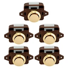 5 Pcs Push Button Latch Cabinet Door Catch Keyless Cupboard Locks for RV Camper
