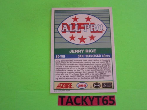 JERRY RICE (SAN FRANCISCO 49ers) SINGLE CARD(S) YOU CHOOSE - Picture 64 of 68