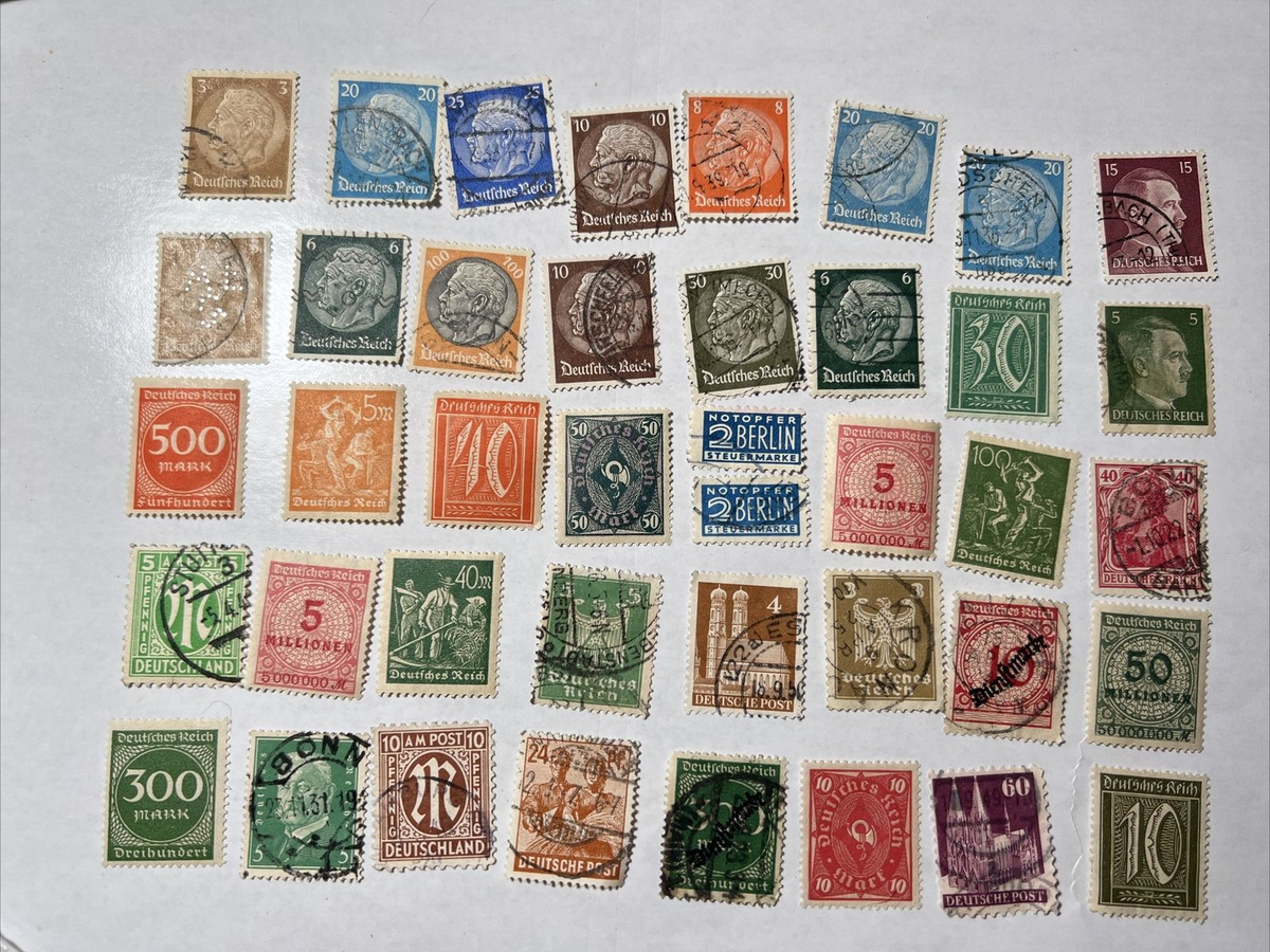 2857 外国切手 ドイツ 古切手 1940年代 2種 未使用 3947 外国切手 ドイツ 1983年 クラシックオートバイ 等 5種 未