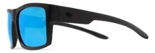 Ensea Restoration Sunglasses - Matte Black / Blue Mirror Polarized - New