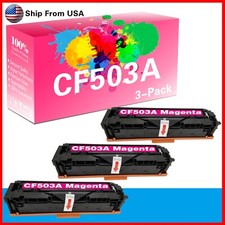 3-Pack 202A Toner Cartridge CF503A for M280nw M281fdw M281fdn