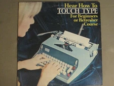 BROTHER INTERNATIONAL CORP. HEAR HOW TO TOUCH TYPE LP RARE NOVELTY + BOOKLET VG