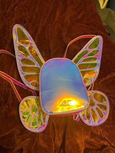 Laser Butterfly Wings Cosplay Rucksack Frauen Schüler Schultasche Taschen Weihnachtsgeschenke - Bild 17 von 20