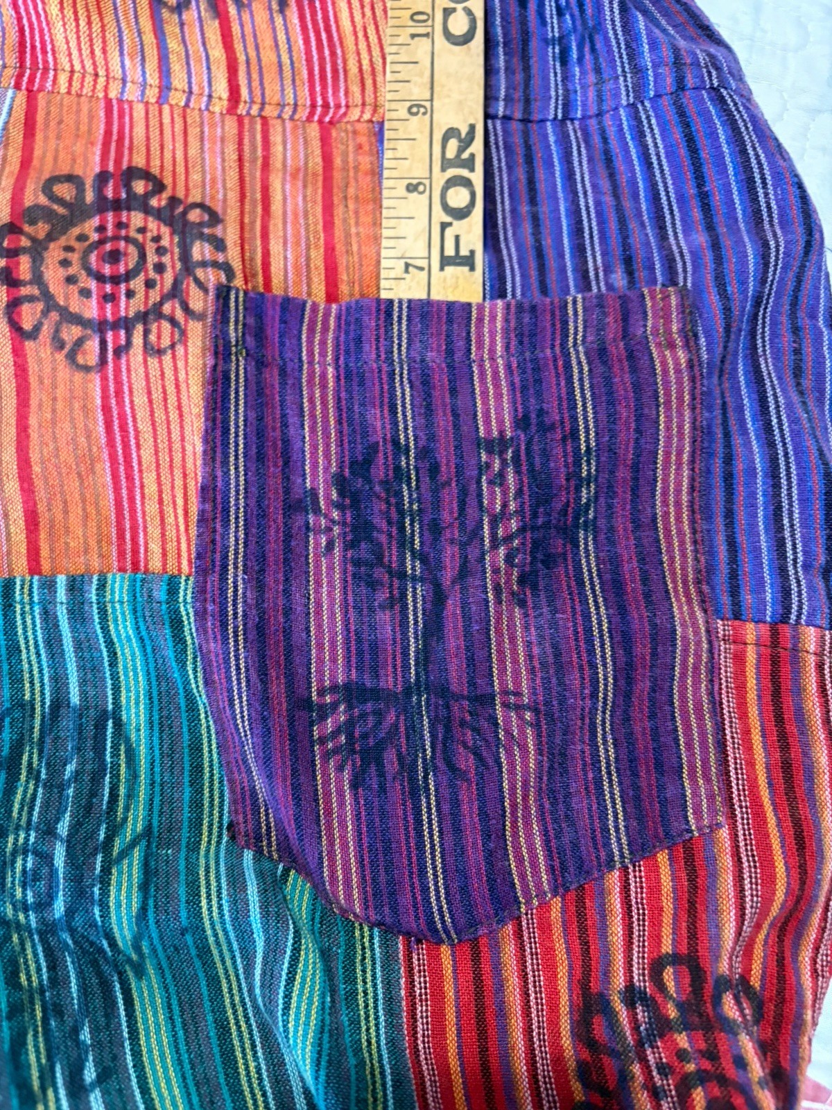 Rising International 100% Cotton Patchwork Overal… - image 8