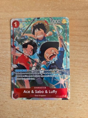 One Piece TCG; Ace Sabo Luffy  OP13-007 Carrying On His Will English  Alt Art