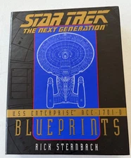 STAR TREK TNG U.S.S. ENTERPRISE NCC-1701-D BLUE PRINTS RICK STERNBACH 13 PRINTS+