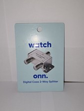 ONN Digital Coax 2-Way Splitter New In Package (cable, satellite, or antenna)