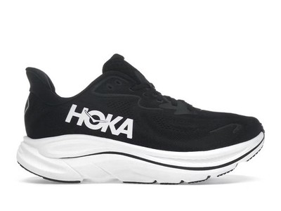 Men s Black And White Hoka One Clifton 10 Sneakers Size 10 No Box