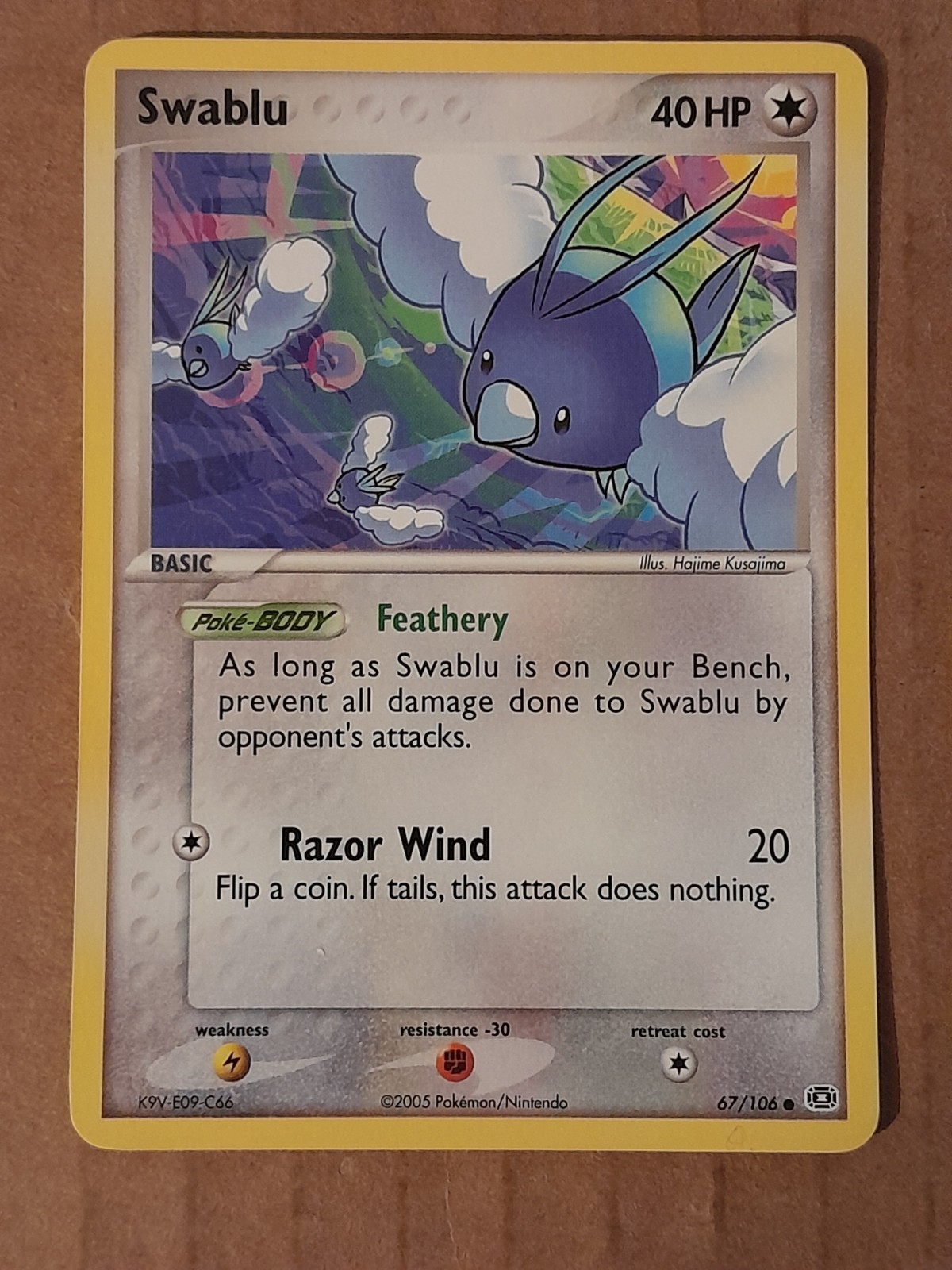 Pokemon Swablu 67/106 ex Emerald NM See Pictures