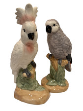 Ceramic Parrot Cockatiel Large Bird Figurine ...