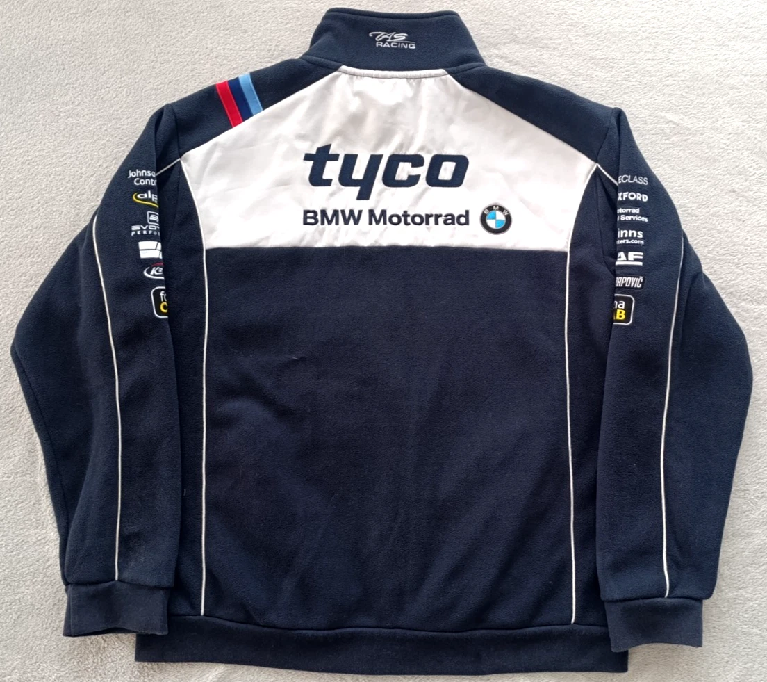 BMW Motorrad Tyco Motorsport Racing mens Navy Blue White Fleece Jacket size XXL
Opens in a new windo