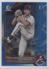 2022 Bowman Draft Chrome Blue Refractor 98/150 Cole Phillips #BDC-90 10yf