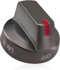 [Upgraded] DG64-00473B Samsung Stove Knob Replacement, Black Stainless Steel Sam