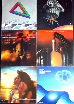 7 x Electronic-Music AMIGA: Jarre Parson Vangelis Schulze Tangerine Dream Lakomy