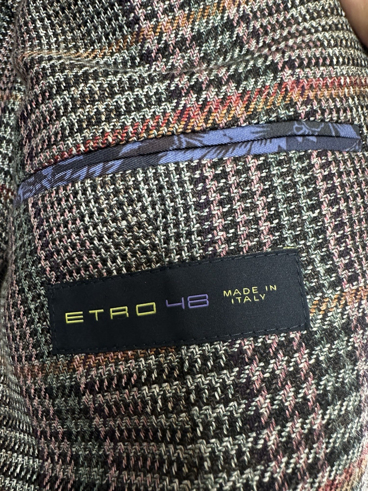 NWT $2320 Etro Mens Classic 3 button casual Plaid jacket blazer sport coat 48 38 image 8