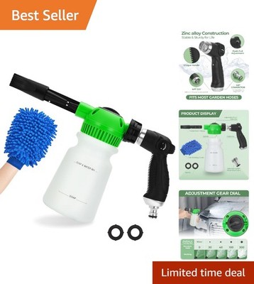 Car Wash Foam Gun with Adjustable Concentration for Professional Results