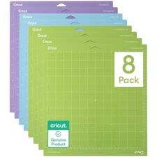 8-Pack 12in x 12in Cutting Mats: LightGrip, StandardGrip & StrongGrip Options